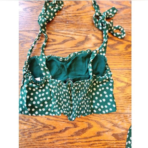 Reformation Liana Two Piece Basil Size 2 Floral Print - Picture 3 of 14